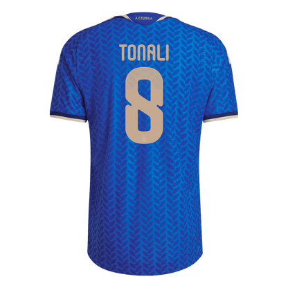 Italien Tröja TONALI #8 2026 Hemma Autentisk Blå-9