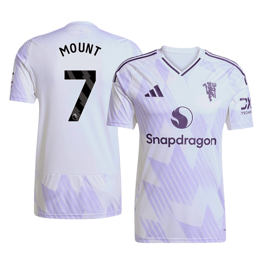 Manchester United Tröja MOUNT #7 2025/26 Borta Vit