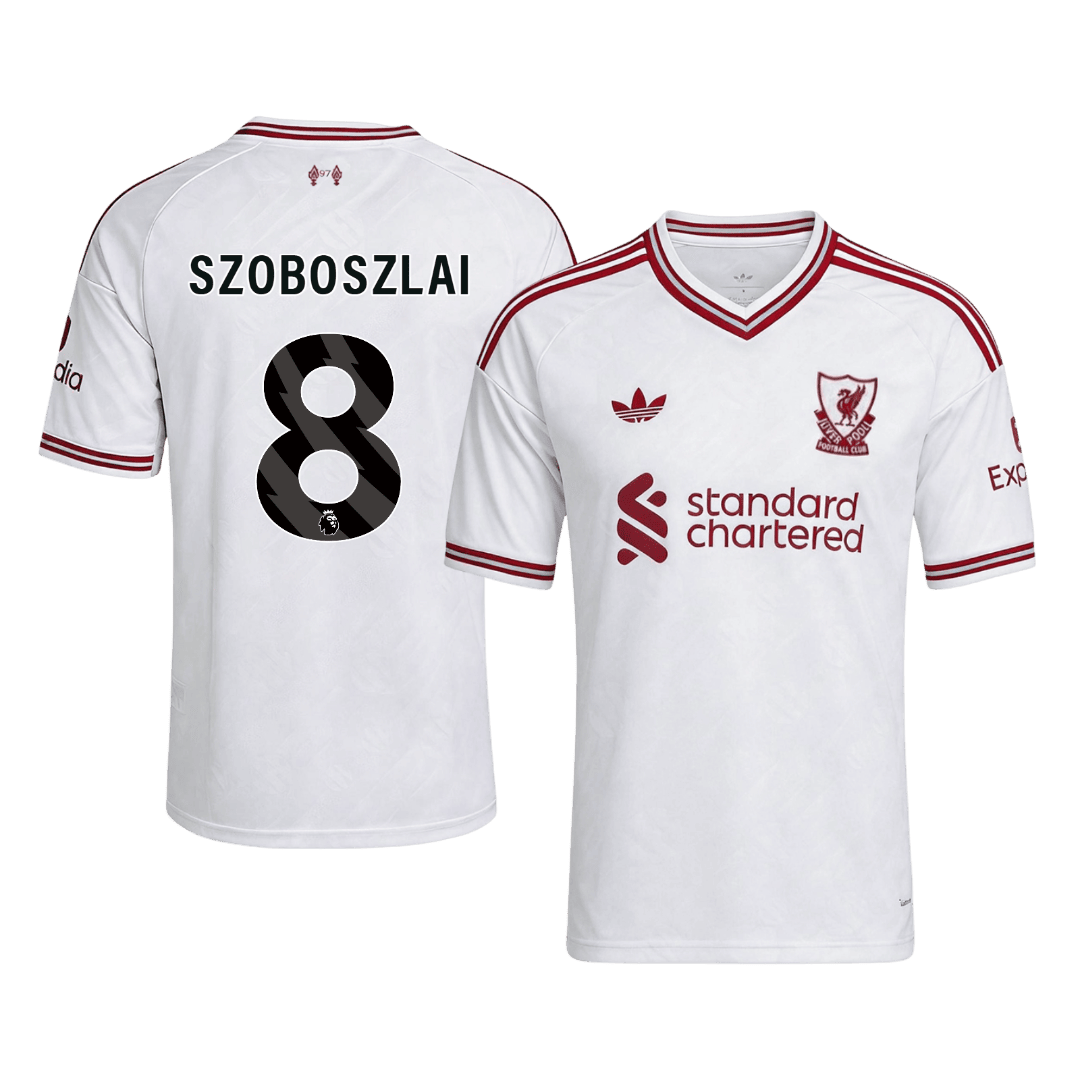 Liverpool Tröja SZOBOSZLAI #8 2026/27 Borta Vit