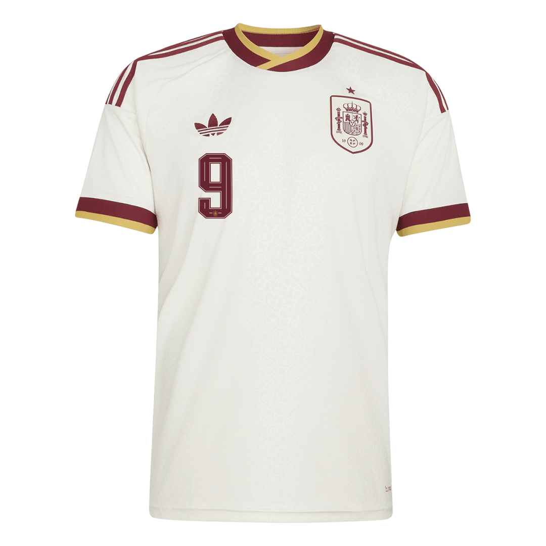 Spanien Tröja GAVI #9 2026 Borta Vit-2