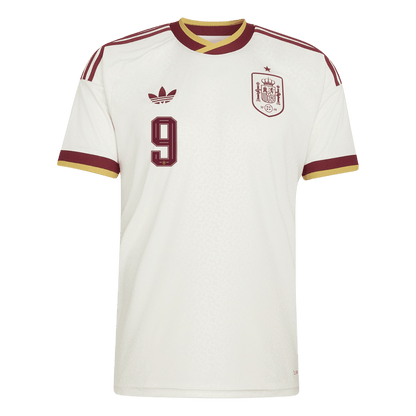 Spanien Tröja GAVI #9 2026 Borta Vit-2