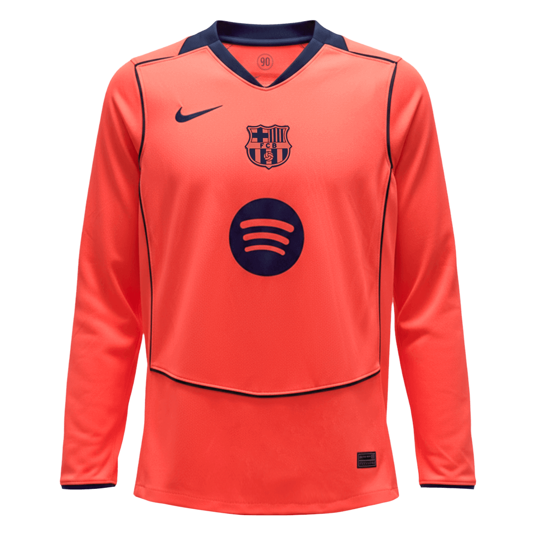 Barcelona Tröja 2025/26 Tredje Långärmad Orange