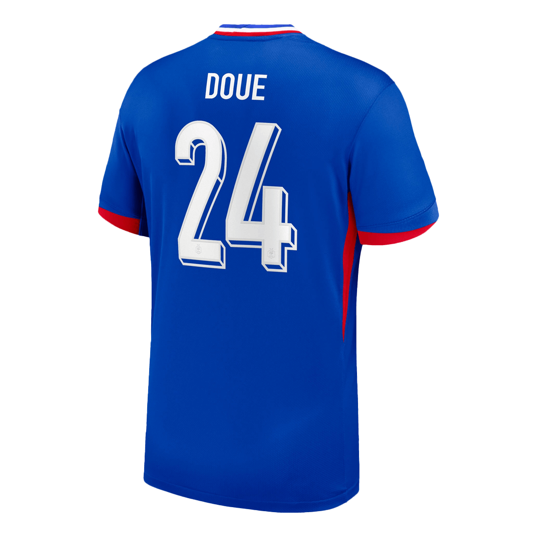 Frankrike Tröja DOUE #24 Euro 2024 Hemma Blå-7
