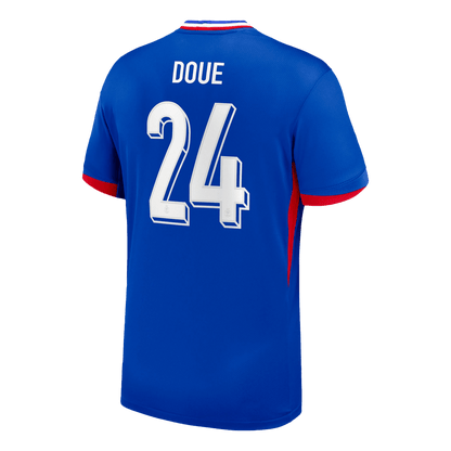 Frankrike Tröja DOUE #24 Euro 2024 Hemma Blå-7