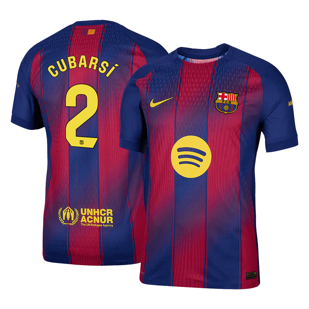 Barcelona Tröja CUBARSÍ #2 2025/26 Hemma Röd & Blå