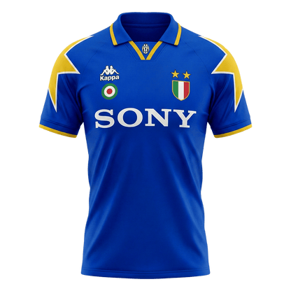 Juventus Bortatröja 1995/96 Retro Tröja
 Blå