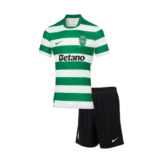 Sporting CP Tröja 2025/26 Hemma Green&White Barn