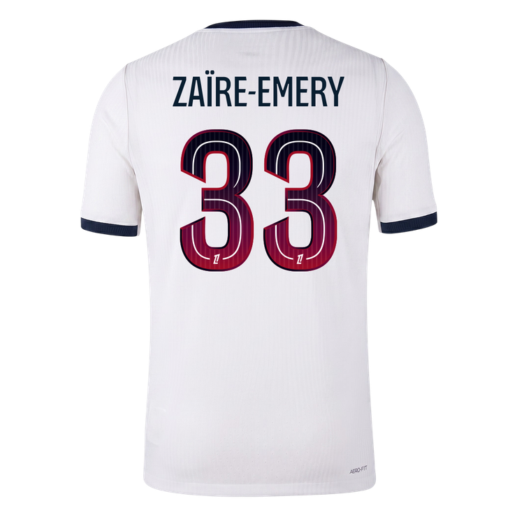 PSG Tröja ZAÏRE-EMERY #33 2026/27 Borta Autentisk Vit