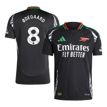 Arsenal Tröja ØDEGAARD #8 2024/25 Borta Svart