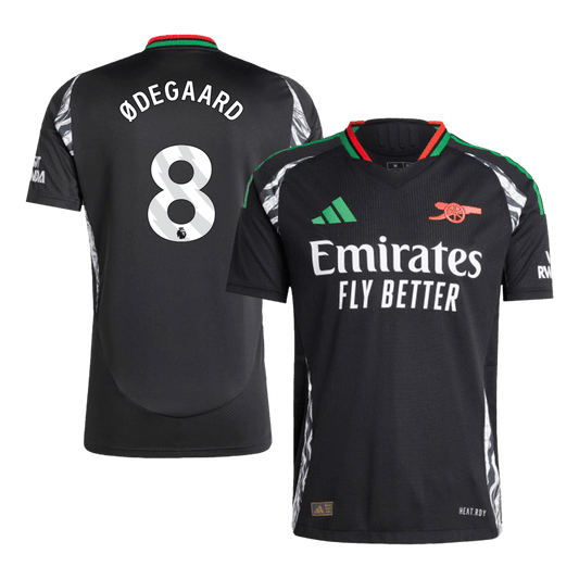 Arsenal Tröja ØDEGAARD #8 2024/25 Borta Svart
