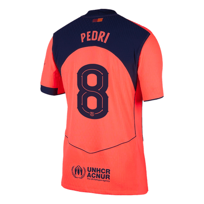 Barcelona Tröja PEDRI #8 2025/26 Tredje Orange - UCL-12