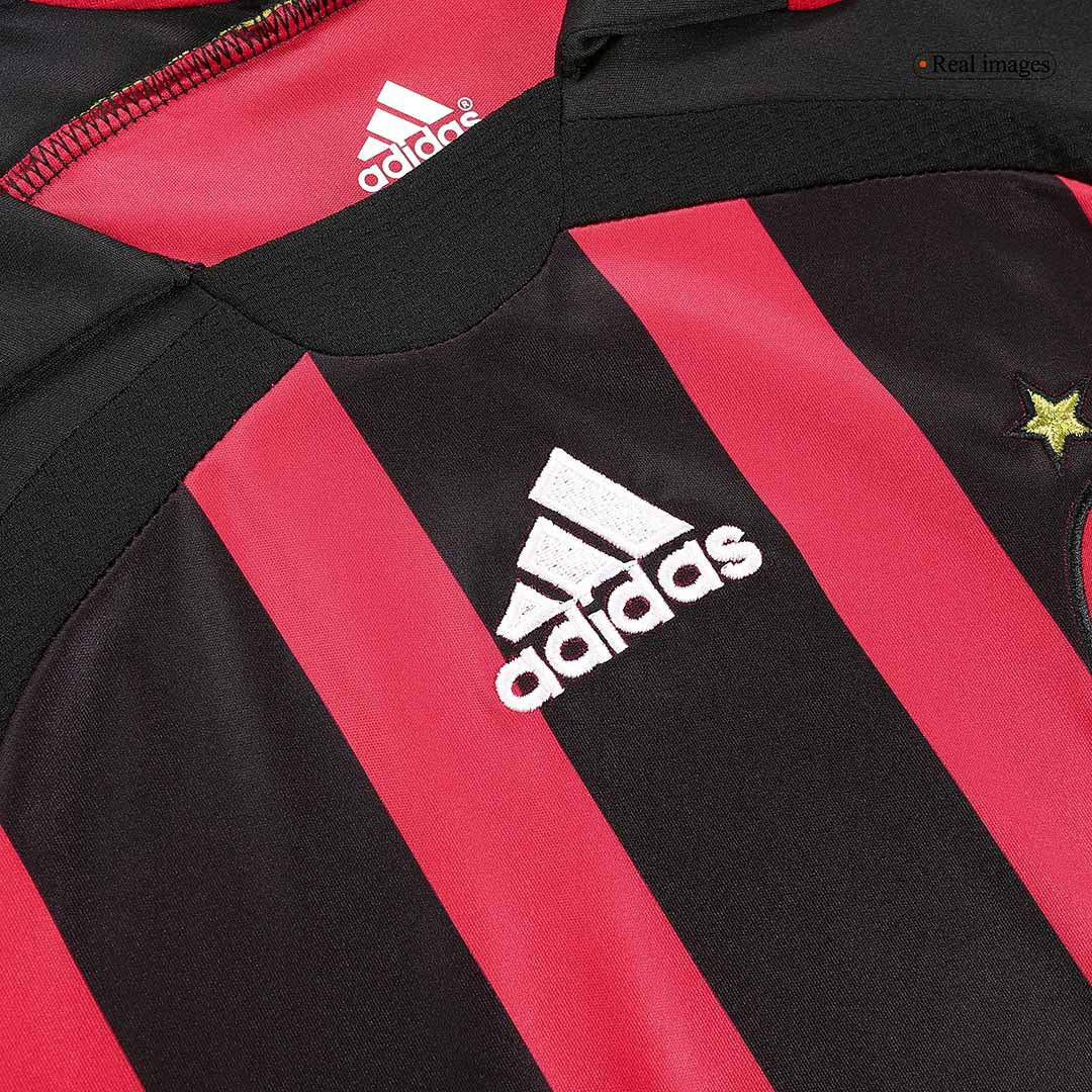 MALDINI #3 AC Milan Hemmatröja 2006/07 Retro Tröja
 Röd & Svart-3