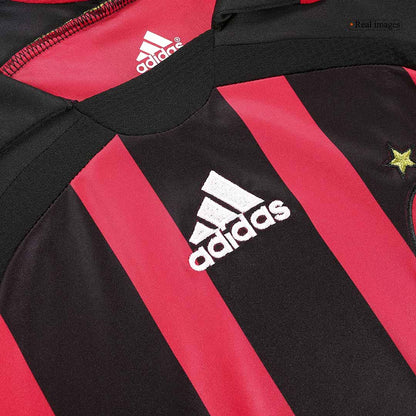 MALDINI #3 AC Milan Hemmatröja 2006/07 Retro Tröja
 Röd & Svart-3
