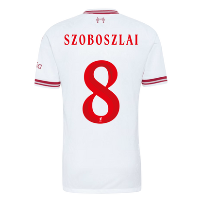 Liverpool Tröja SZOBOSZLAI #8 2026/27 Borta Autentisk Vit - UCL-3