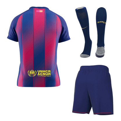 Barcelona Tröja Hemmaställ 2025/26 Röd & Blå-14