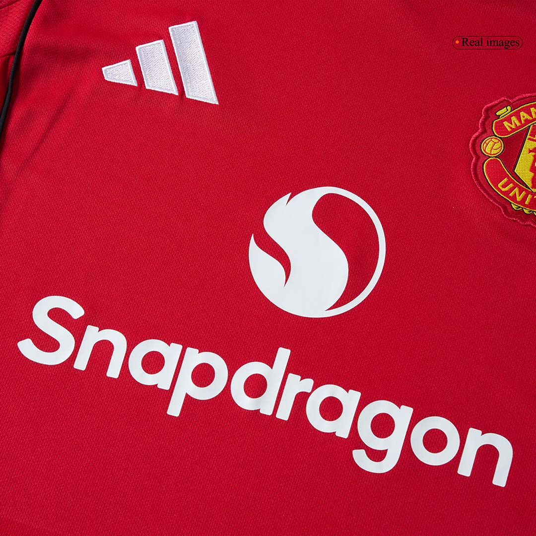 Manchester United Tröja 2025/26 Hemma Långärmad Röd-5
