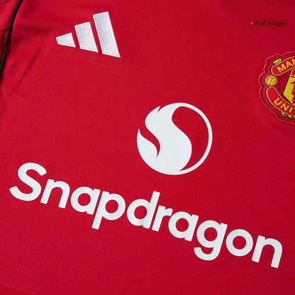 Manchester United Tröja 2025/26 Hemma Långärmad Röd-5