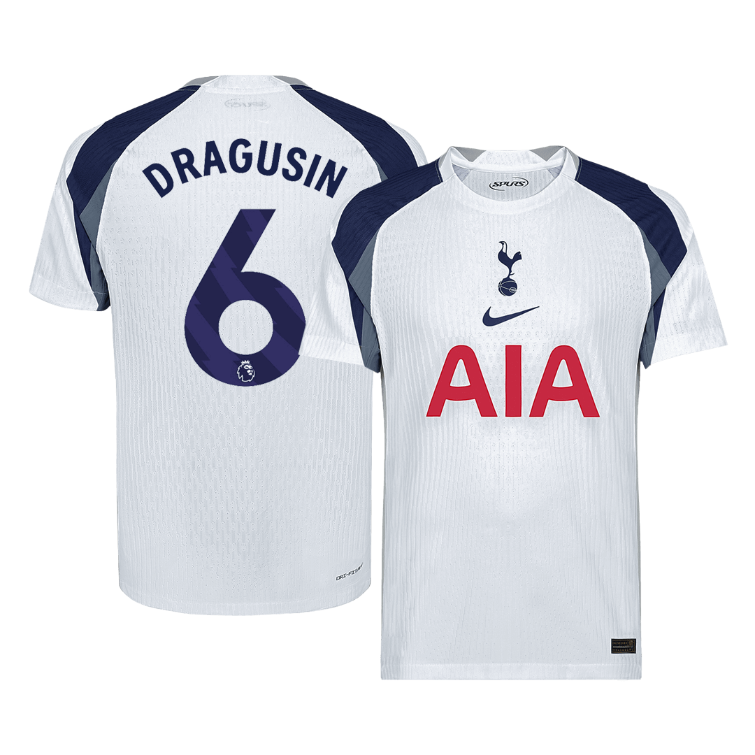 Tottenham Hotspur Tröja DRAGUSIN #6 2025/26 Hemma Vit