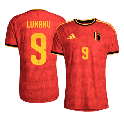 Belgien Tröja LUKAKU #9 2026 Hemma Autentisk Röd