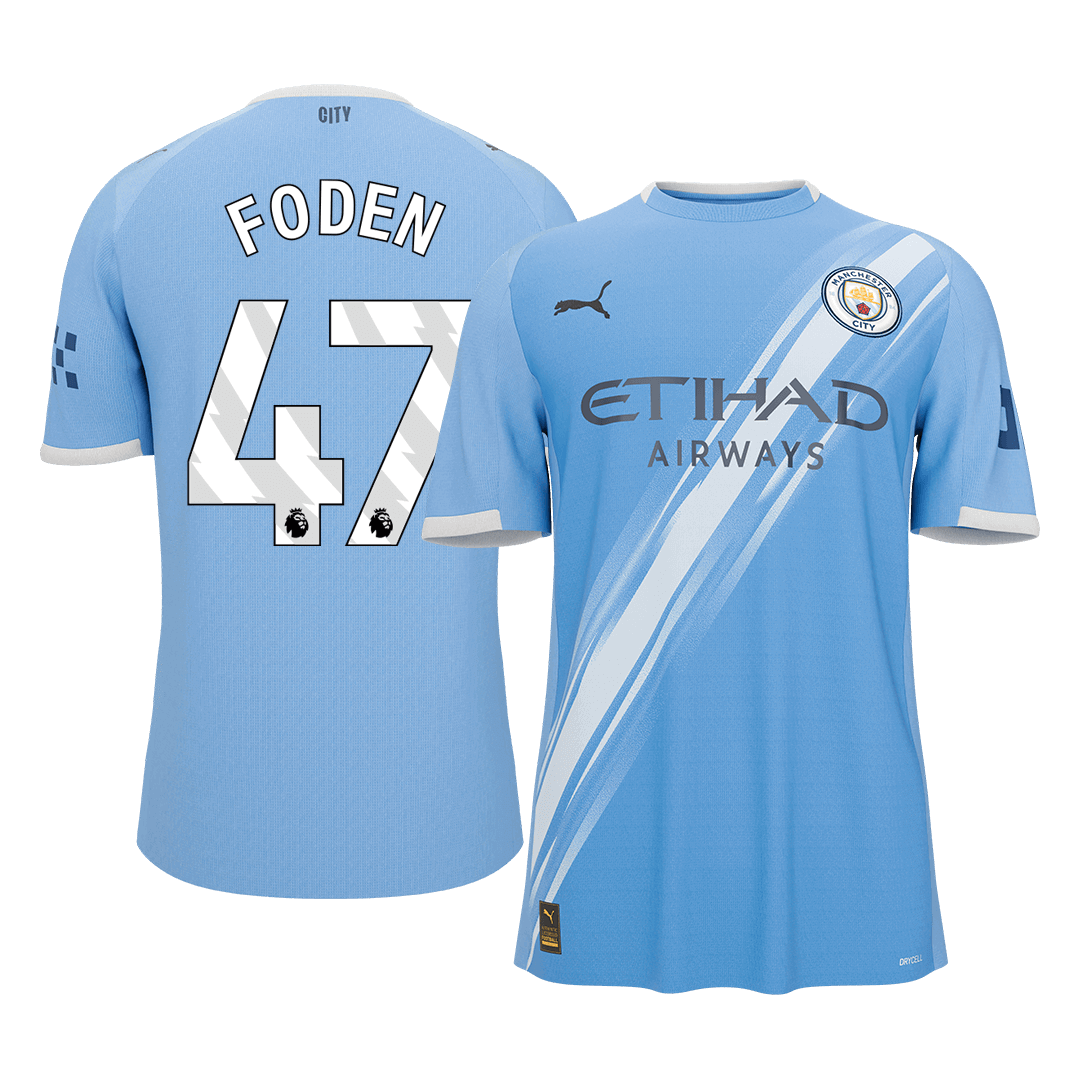 FODEN #47 Manchester City Tröja 2025/26 Hemma Premium Blå