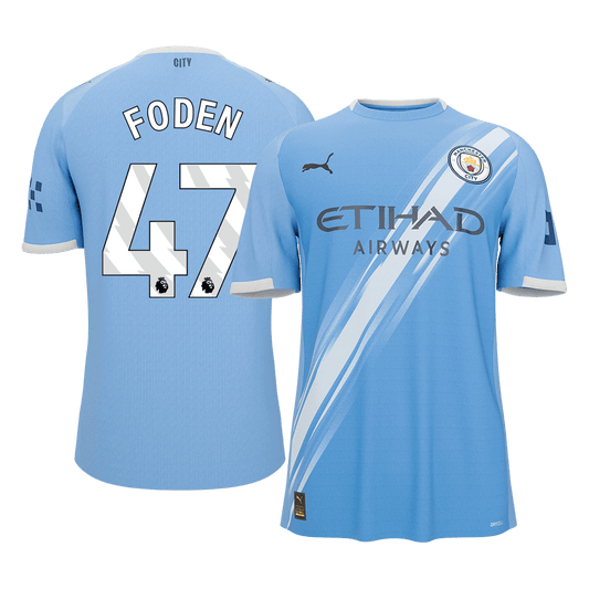 FODEN #47 Manchester City Tröja 2025/26 Hemma Premium Blå