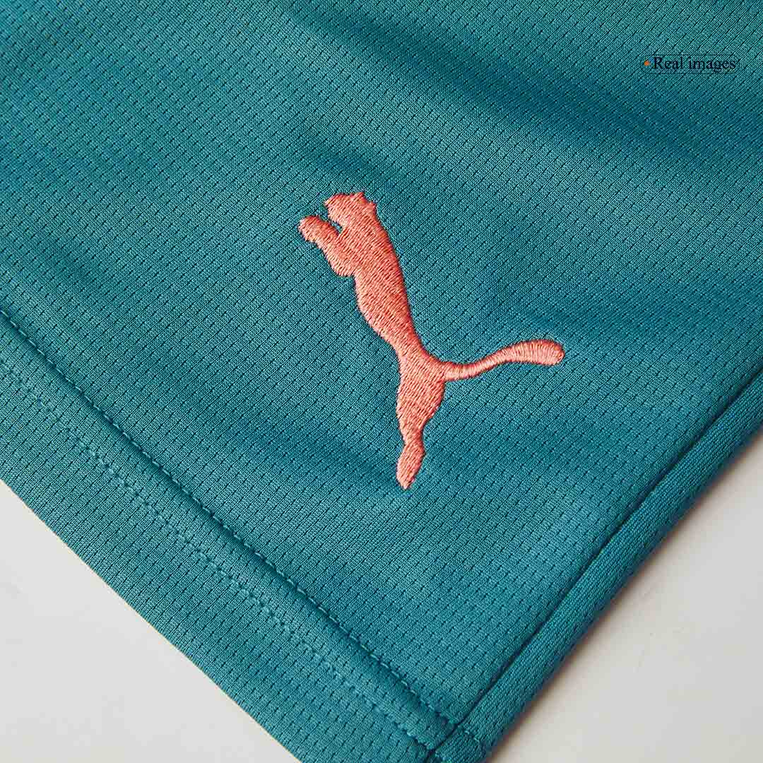 Manchester City Shorts 2024/25 Fourth Away Blå - UCL-4