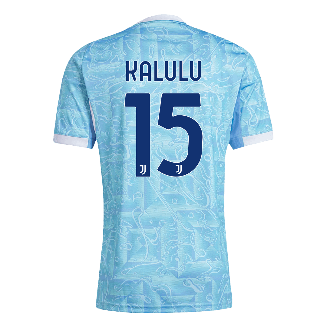 Juventus Tröja KALULU #15 2025/26 Borta Blå-7