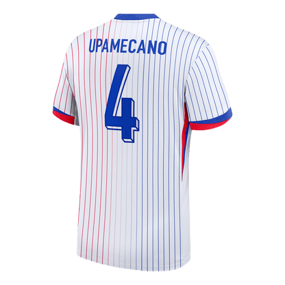 Frankrike Tröja UPAMECANO #4 Euro 2024 Borta Vit-7