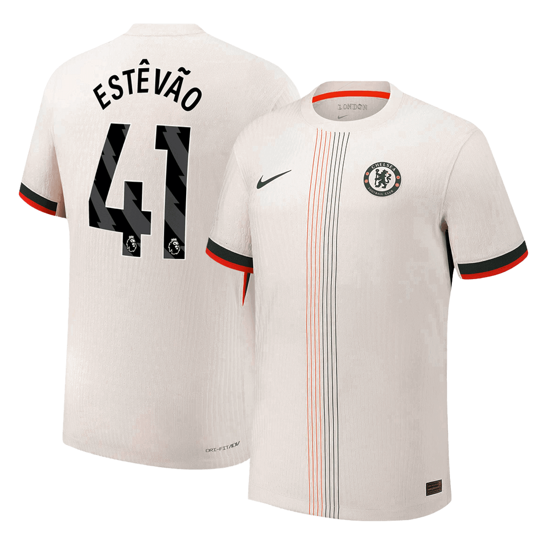 Chelsea Tröja ESTÊVÃO #41 2025/26 Borta Vit
