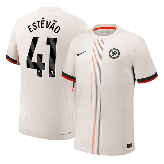 Chelsea Tröja ESTÊVÃO #41 2025/26 Borta Vit