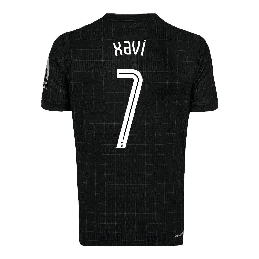 Tottenham Hotspur Tröja XAVI #7 2025/26 Borta Svart - UCL-10