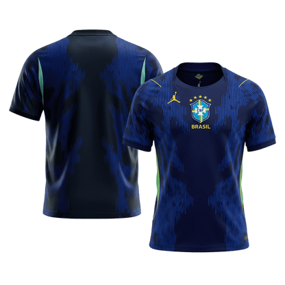 Brasilien Tröja 2026 Borta Mörkblå-8