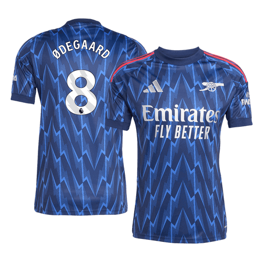 Arsenal Tröja ØDEGAARD #8 2025/26 Borta Blå