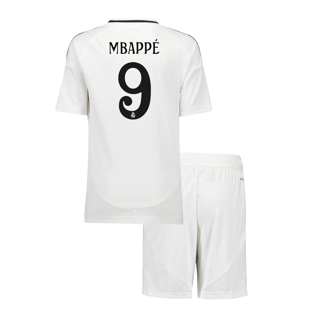 Real Madrid Tröja MBAPPÉ #9 2024/25 Hemma Vit Barn