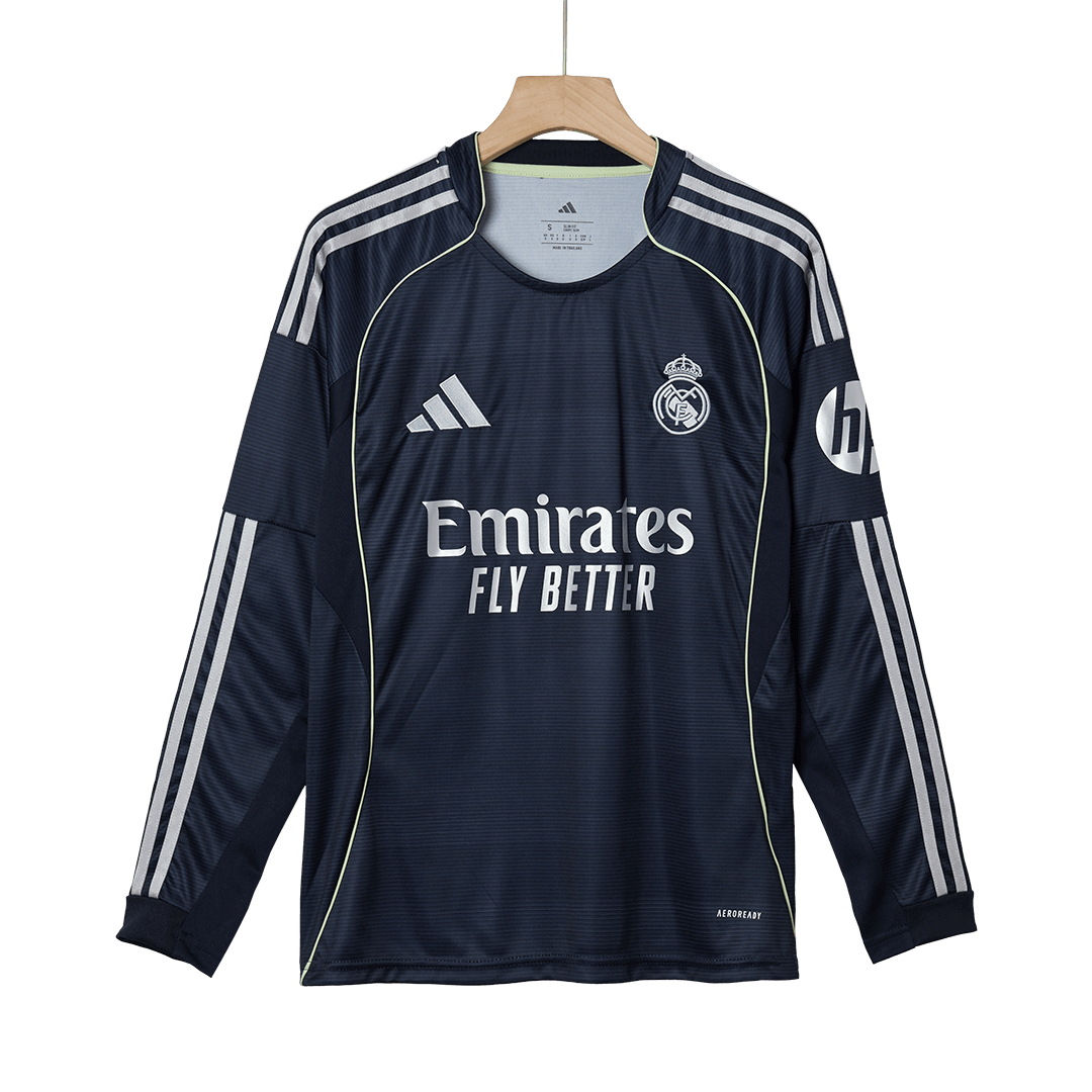 Real Madrid Tröja 2025/26 Borta Långärmad Mörkblå-10