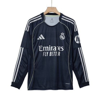 Real Madrid Tröja 2025/26 Borta Långärmad Mörkblå-10