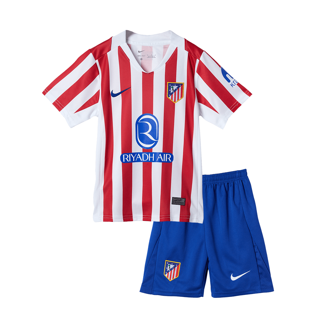 Atletico Madrid Tröja 2025/26 Hemma Röd & Vit Barn-16
