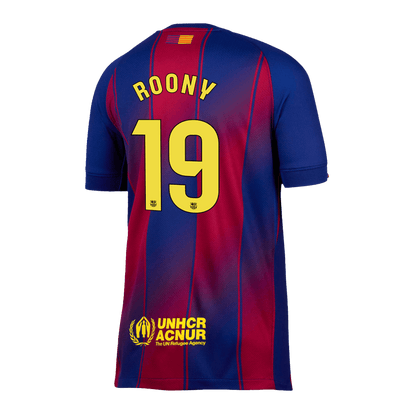 ROONY #19 Barcelona Tröja 2025/26 Hemma Premium Röd & Blå-11