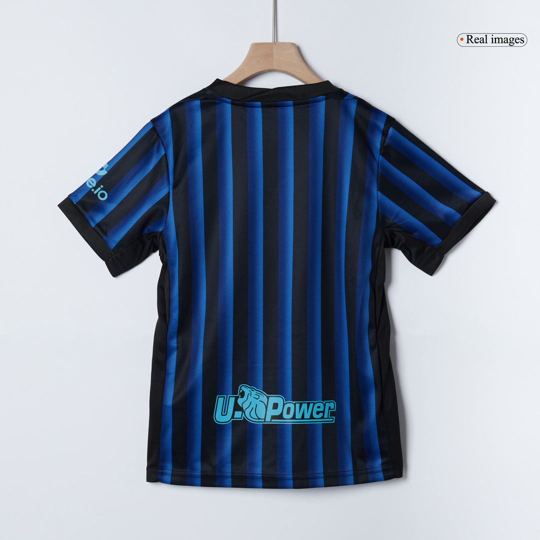Inter Milan Tröja 2025/26 Hemmaställ Blå och svart Barn