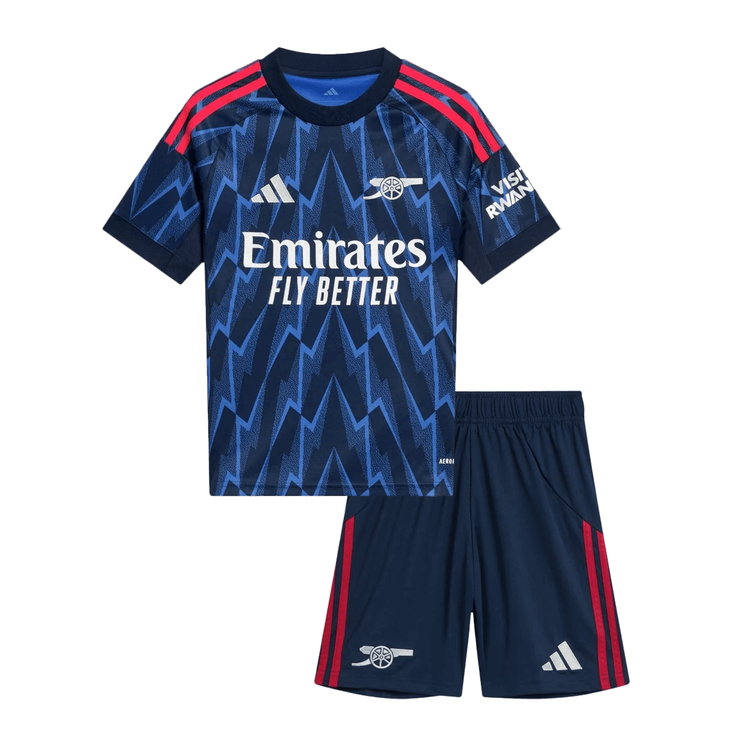 Arsenal Tröja 2025/26 Borta Blå Barn