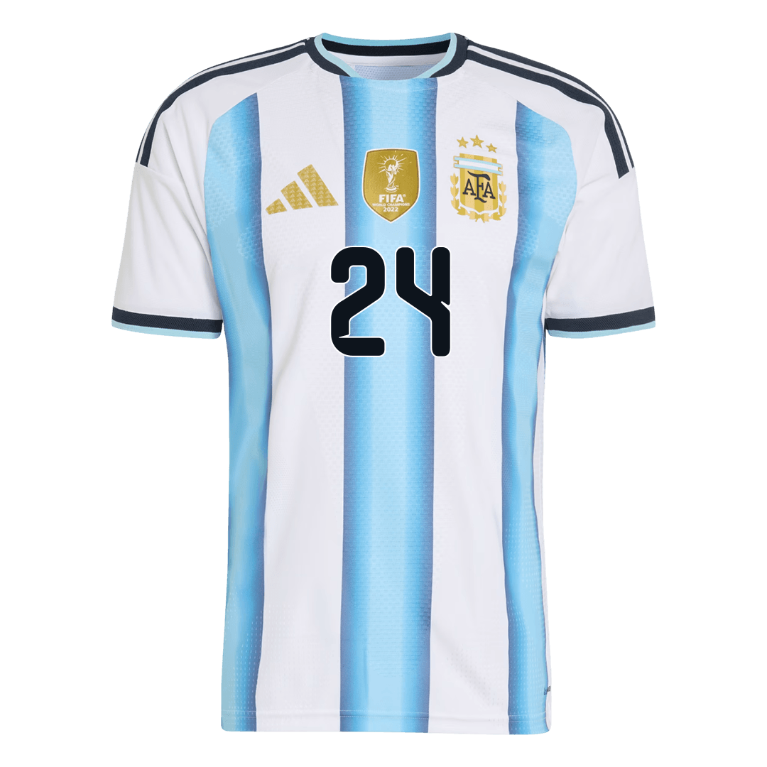 Argentina Tröja E. FERNÁNDEZ #24 2026 Hemma Autentisk Blå & Vit-2