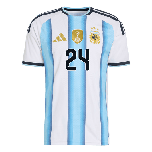 Argentina Tröja E. FERNÁNDEZ #24 2026 Hemma Autentisk Blå & Vit-1