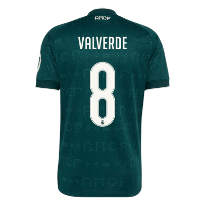Real Madrid Tröja VALVERDE #8 2026/27 Borta Grön-3