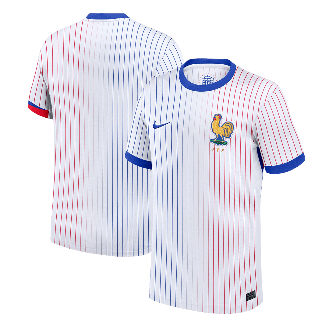 Frankrike Tröja Euro 2024 Borta Vit-9