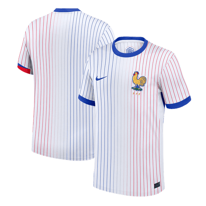Frankrike Tröja Euro 2024 Borta Vit-9