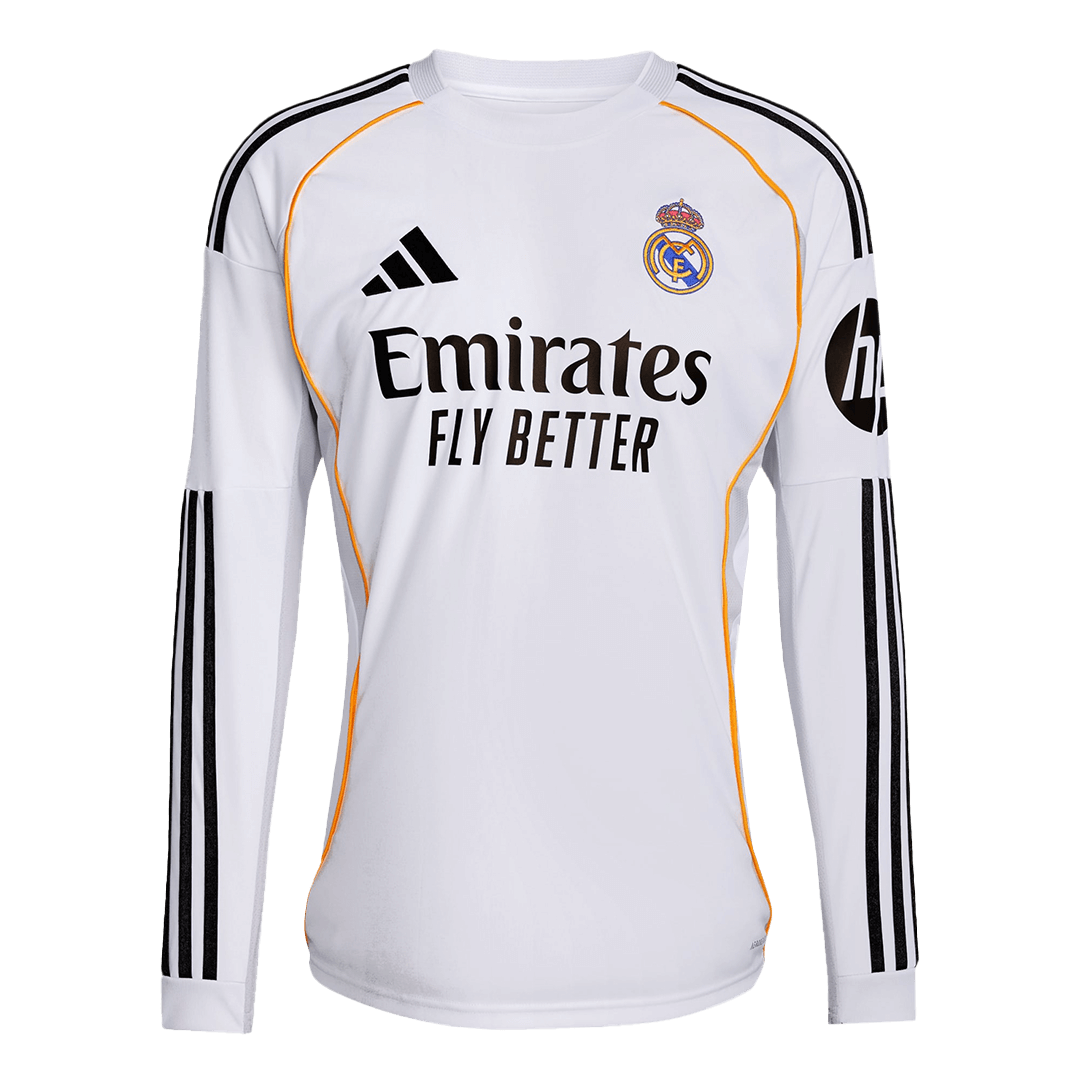 Real Madrid Tröja 2025/26 Hemma Långärmad Vit