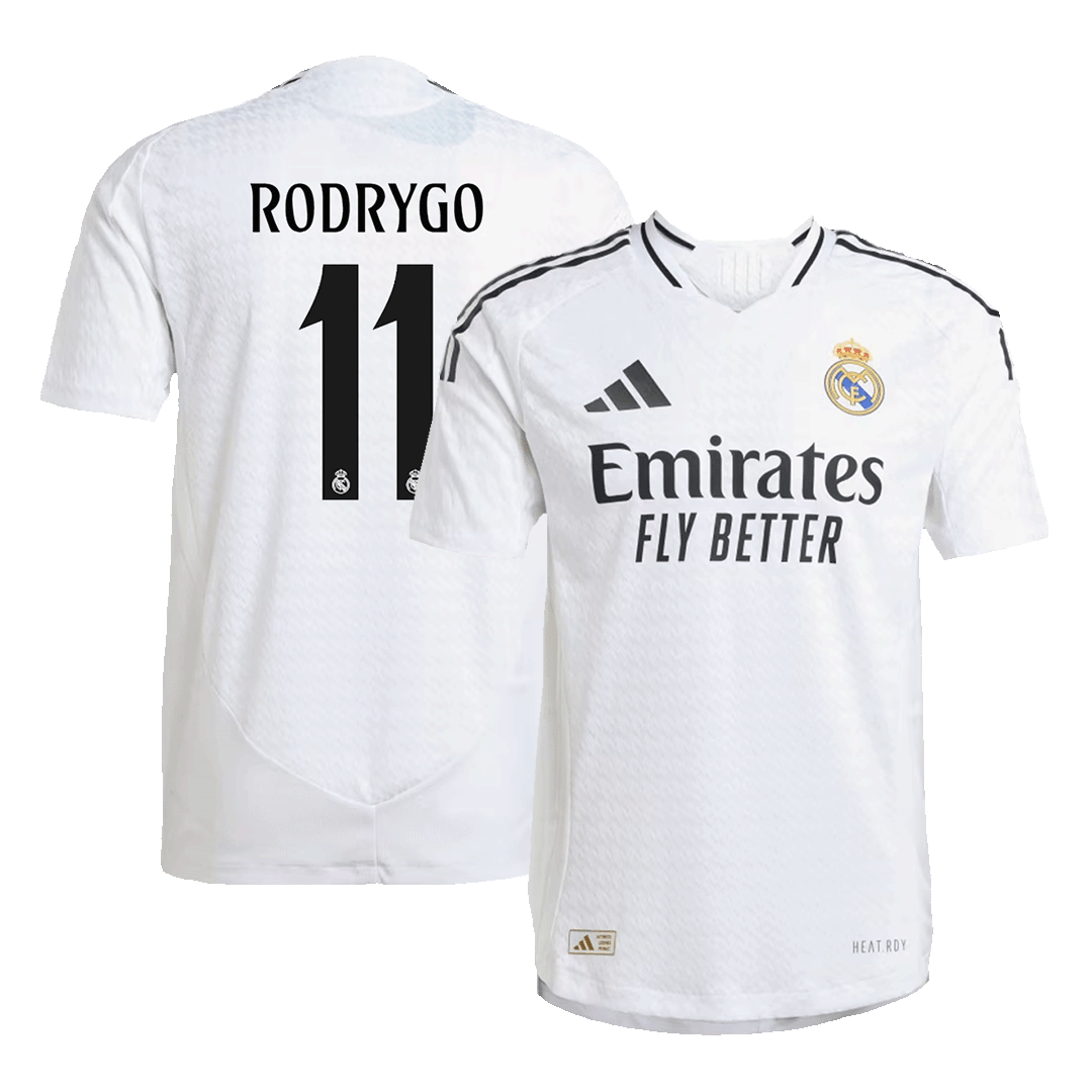 Real Madrid Tröja RODRYGO #11 2024/25 Hemma Vit