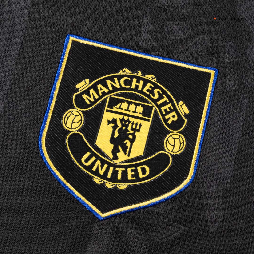 Manchester United Tröja 2025/26 Tredje Långärmad Svart-7