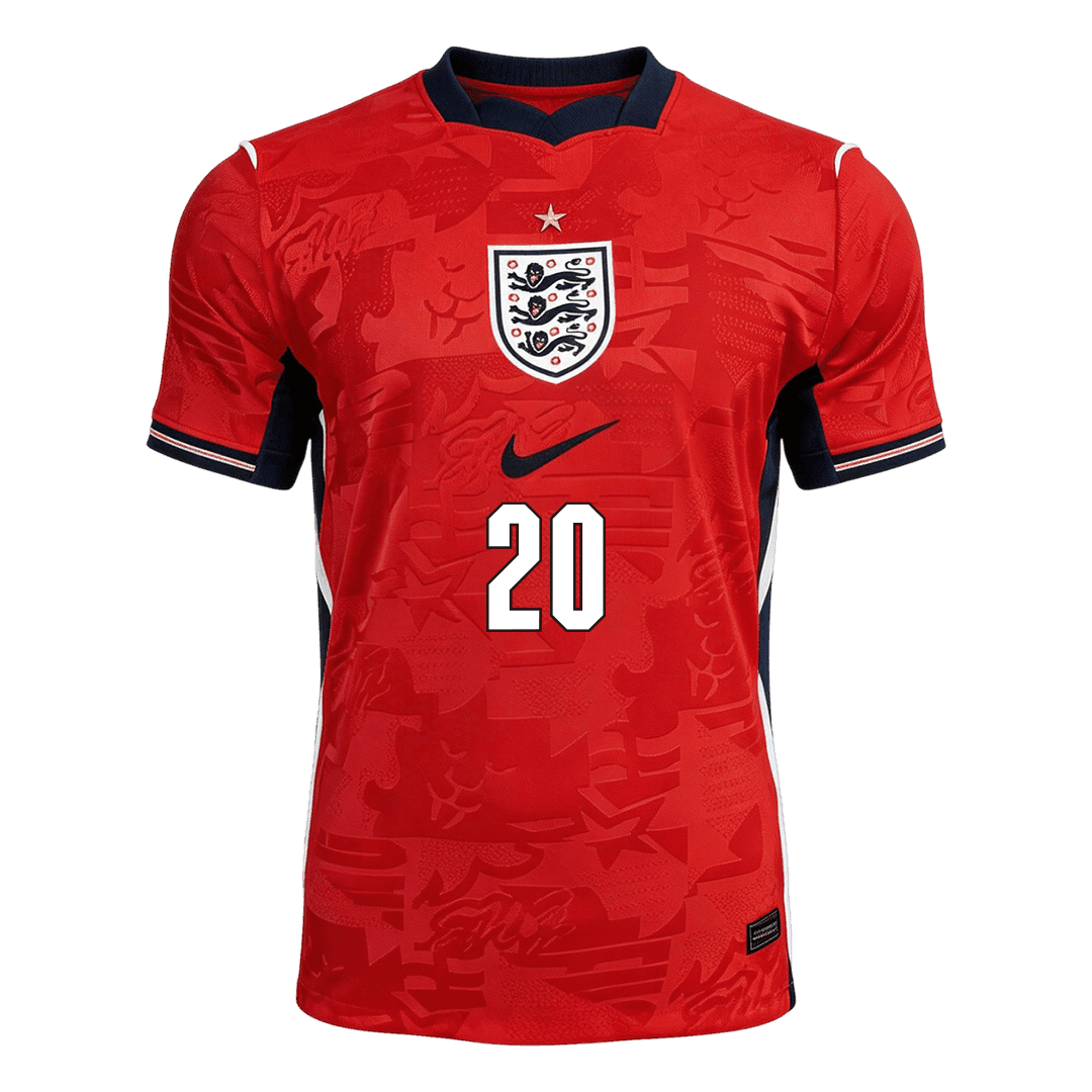 England Tröja PALMER #20 2026 Borta Röd