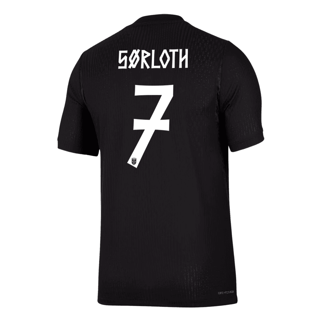 Norge Tröja SØRLOTH #7 2026 Borta Autentisk Svart-3